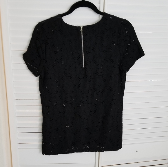 Lauren RL black lace blouse - Picture 2 of 8